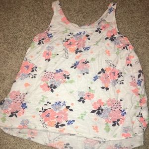 Girls floral, tank top